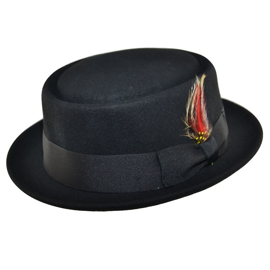 Black Pork Pie Classic Hat