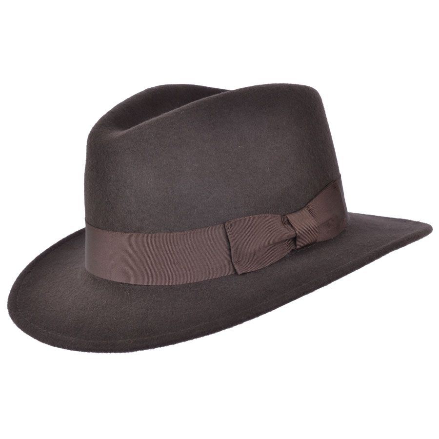 Brown Fedora Hat Ribbon Band